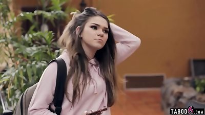 teenage tourist Athena Faris pent up in an Airbnb in Germany with a much elder guy