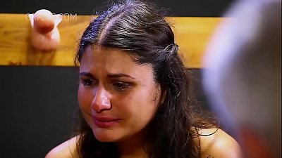 broken woman interviewed