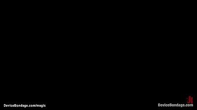 big-titted blond babe bound in tools