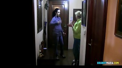 Maria and Her Friend: Lock the Supermarket Delivery Man. drill you bastard !!