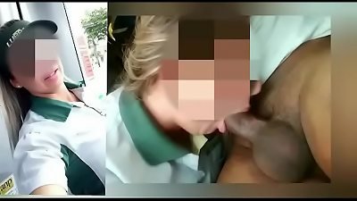 well known gas station attendant fell on the net giving up her booty