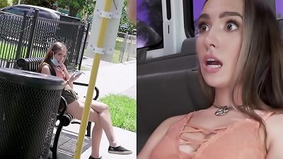 BANGBROS - Bailey Base Taking ass fucking From Stranger On The tear up Bus