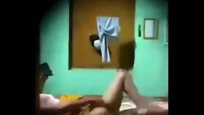 Caught my tugging bhabhi and blackmailing