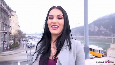 GERMAN SCOUT - plump bootie AND knockers hottie talk TO fuck AT MODEL JOB