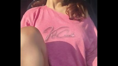 When traveling with Kel, she always likes to tease truck drivers.