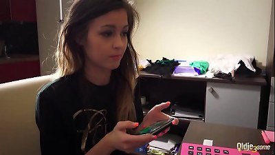 Playful Young Girls Hard Fucked By Old Man In Old Young Threesome