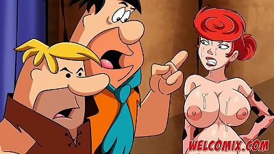 Flintstoons sex at Buffalos&rsquo; Club - Flintstones porno cartoon